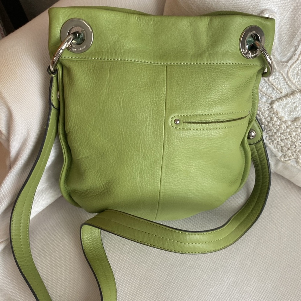 B MAKOWSKY Geniune Leather Green Crossbody Bag - Picture 2 of 4